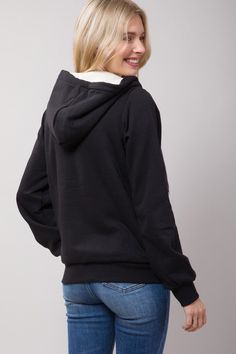 Featuring: Sherpa Lining/ Long sleeve/ Zip-up Front.Model is wearing a size Medium. Model Specs: Height: 5'8" / Bust: 34C / Waist: 24" / Hips: 34" Fabric Contents: 60% Cotton, 40% Polyester Hooded Fleece Outerwear With Ribbed Cuffs, Cotton Sweatshirt With Fleece Lining For Cold Weather, Winter Hooded Fleece Top, Winter Fleece Hooded Top, Casual Double-lined Hooded Top For Winter, Cotton Hoodie With Fleece Lining For Cold Weather, Hooded Fleece Top For Cold Weather, Outdoor Fleece Tops With Double-lined Hood, Winter Hoodie Top With Double-lined Hood