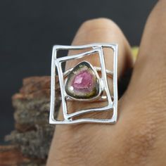 Natural Watermelon Tourmaline Ring - Watermelon Tourmaline Gemstone 925 Sterling Silver Handmade Unique Ring - Handmade Silver Ring Size 10 Stone Size : 14 x 14 mm. Item Code : AGR-328-50 Item Weight : 7.89 Gram. This Product can be gifted on the following Occasions:- Birthday Gift, Anniversary Gift, Wedding Gift, Baby Shower Gift, Graduation Ceremony, Friendship Day Gift, Daughter's Day Gift, Mother's Day Gift, Valentine's Day Gift, Christmas Gift, Thanks Giving Day ➤VIEW MORE PRODUCTS--------- Handmade Tourmaline Ring For Anniversary, Fusion Style Tourmaline Ring As A Gift, Fusion Style Tourmaline Ring For Gift, Fusion Style Tourmaline Gift Ring, Watermelon Tourmaline Ring, Friendship Day Gifts, Handmade Silver Ring, Gift Graduation, Graduation Ceremony