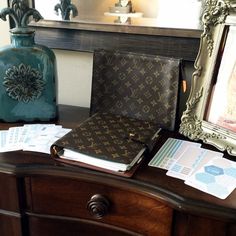 I have both of these pieces, love them, timeless! Louis Vuitton Planner, Lv Agenda, Home Office Furniture Design, Louie Vuitton, Candy Brands, Classic Bags, Planner Girl, Study Inspiration