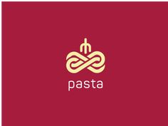 the logo for pasta restaurant, which is designed to look like an infinite spaghetti symbol