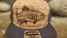 HATSOFCORK  Cork Hat laser etched with brown trout. Awesome hat for any fisherman. Brown Fishing Cap, Brown Curved Brim Trucker Hat For Fishing, Brown Snapback Trucker Hat For Fishing, Brown Snapback Fishing Hat, Brown Snapback Hat For Fishing, Hubby Love, Brown Trout, Beautiful Hats, Trucker Cap