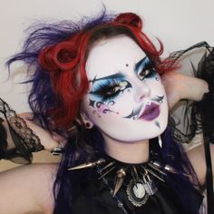 Drag Creature, Goth Drag Queen, Unique Makeup Ideas, Goth Drag, Drag Kings, Funky Makeup