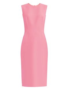 Krew True Pink Basic Round Neck Sheath Dress A must have in every closet, a basic, timeless dress that can be worn day or night. Wear it as it is or accessorize it. - Sleeveless - Round Neckline - High quality Italian novelty fabric - Fully lined with light weight fabric - Over the Knee length - Invisible zipper in the back. - Made in the USA. - Ships within 3-4 business days Please refer to the size chart before placing an order. Pink Business Dress, Cocomelon Toys, Old Rose Dress, Tight Pink Dress, Pink Event, High Neck Long Dress, Rose Pink Dress, Fashion Design School, Pink Sheath Dress