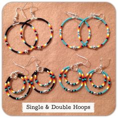 Small Bead Earrings, Small Beaded Earrings, Native Earrings, Beaded Earrings Native, Beaded Necklace Designs