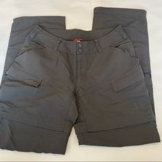 the north face men's hiking shorts are lined up and ready to be worn