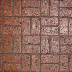 a close up view of a brick wall