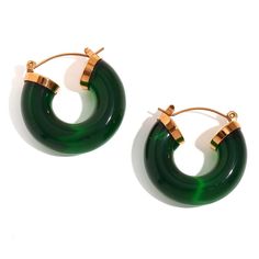 Green Chunky Acrylic Hoops. Trendy Green Hoop Earrings For Spring, Trendy Small Hoop Resin Earrings, Green Summer Earrings For Everyday Wear, Green Everyday Earrings For Summer, Green Hoop Earrings For Summer Party, Trendy Green Hoop Earrings, Modern Small Hoop Earrings For Summer, Trendy Summer Plastic Jewelry, Green Plastic Summer Jewelry