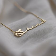 Mon Petit Name Necklace - Vermeil Gold Plated | Oak & Luna Delicate Choker, Real Diamond Necklace, Gold Lariat Necklace, Gold Chain Choker, Bezel Necklace, Diamond Solitaire Necklace, Gold Bar Necklace, Gold Diamond Necklace, Solitaire Necklaces