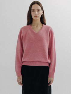 Composition : Tasmania wool 90% Cashmere 10%Color : PinkCountry of Origin : KOREA Tasmania, Knitwear, Cashmere, Composition, V Neck, Wool, Knitting, The Originals, Clothes For Women