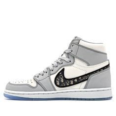 Luxury Custom Sneakers For Streetwear, Luxury Silver Custom Sneakers, Luxury White Sneakers For Sneaker Matching, Luxury Custom White Sneakers, Luxury White Sneakers, White Basketball, Jordan Ones, White Basketball Shoes, Jordan 1 High Og