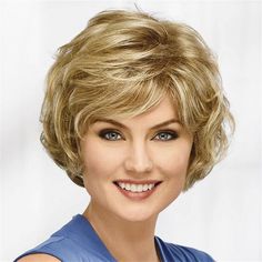 Category:Synthetic Wig; Gender:Women's; Wig Type:Natural Wigs; Occasion:Christmas Gifts,Birthday,Vacation,Party / Evening,Daily Wear; Age Group:Adults; Color Shade:Silver,Brown,Blonde; Hair Material:Synthetic Hair; Cap Construction:Machine Made; Texture:Curly; Length:Short; Features:Fluffy,Comfortable,Fashion,Easy to Carry,Soft; Heat Resistant:Yes; Listing Date:12/12/2023; Cap Circumference:; Front to Back:; Nape of Neck:; Side to Side Across Forehead:; Side to Side Over Top:; Temple to Temple A Layered Wig, Short Blonde Bobs, Blonde Bob Wig, Wavy Wig, Short Wedding Hair, Short Pixie Haircuts, Short Bob Wigs, Short Blonde, Blonde Bobs