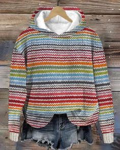 Casual multicolored long sleeve hoodie Multicolor 2023 f/w 23BF cardigans Clothes hoodies & sweatshirts spring Tops/Blouses Yellow Sweatshirt, Striped Sweatshirts, Hoodie Size Chart, Estilo Chic, Striped Jacket, Striped Sleeve, Pink Sweatshirt, Hooded Sweater, Winter Sweaters