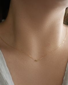 "𝗘𝗮𝘀𝘆 𝗧𝗼 𝗦𝘁𝘆𝗹𝗲, 𝗠𝗮𝗱𝗲 𝗧𝗼 𝗟𝗮𝘀𝘁 Our dainty solid gold chain necklaces are easy to layer and ready to be worn on repeat! Created to last a lifetime, these necklaces will remain evergreen even as the years and trends come and go. 𝗠𝗮𝘁𝗲𝗿𝗶𝗮𝗹𝘀 𝗪𝗲 𝗨𝘀𝗲 This necklace is made entirely with sturdy 14k yellow gold pieces. The bead accents measure 3mm each! 𝗟𝗲𝗻𝗴𝘁𝗵 𝗢𝗽𝘁𝗶𝗼𝗻𝘀 We have lengths between 14\" - 20\" available! Generally, we recommend 14\" length for childr Cheap Yellow Gold Jewelry With Delicate Chain, Cheap Simple Yellow Gold Jewelry, Light Wait Neckless Gold, Cheap Minimalist Yellow Gold Chain Necklace, Delicate 14k Gold Necklace With Gold Chain, Minimalist Tiny Beads Chain Necklace For Everyday, Dainty Bar Necklace With Satellite Chain, Simple Gold Necklace With Delicate Chain, Delicate 14k Yellow Gold Chain