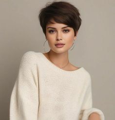 Short Pixie Bob Haircuts, Beckham Hair, Shortish Hair, Short Pixie Bob, Pixie Haircut Ideas, Short Hair Tomboy, Short Hair Images, New Haircut, Short Hair Undercut