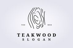 the logo for teakwood slogan