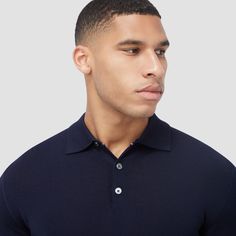 This timeless polo sweater in 100% extra-fine Merino wool with Harmony 4.0 special finish is made in Italy and features a classic three-button placket and ribbed cuffs, and waistband. Unrivaled in softness and comfort, it's made with a high-twist yarn that's breathable, moisture-wicking, water-repellent, machine-washable, and crease-proof, ensuring long-lasting performance wash after wash. Blazer And T Shirt, Vest Blazer, Polo Sweater, Fashion Socks, Printed Sweater, Swimwear Accessories, Button Placket, Brunei, Bottoms Pants