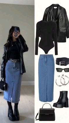 #fashion #fashionweekoutfit #fashionoutfit #fashioninspo #fashionstyle #fashionblog #fashionweek #fashionshow Street Style Outfits Casual, Stile Hijab, Everyday Fashion Outfits, Mode Casual, Rock Punk, Easy Trendy Outfits, Edgy Outfits