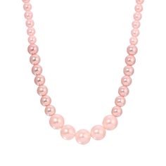 A timeless classic, this pink simulated pearl necklace from 1928 is the perfect finishing touch for nearly any everyday ensemble. A timeless classic, this pink simulated pearl necklace from 1928 is the perfect finishing touch for nearly any everyday ensemble. FEATURES Chain length: 16 in. Clasp: lobster-claw Metal: alloy Plating: gold tone Finish: polished Material: acrylic Not appropriate for children 14 years old and younger. Size: One Size. Gender: female. Age Group: adult. Classic Pink Pearl Chain Jewelry, Vintage Pink Pearl Necklaces, Classic Pink Necklace For Formal Occasions, Classic Pink Round Necklace, Elegant Pink Pearl Beaded Necklace, Classic Pink Round Pearl Necklace, Formal Necklace, Pink Pearl Necklace, Pearl Strands Necklace