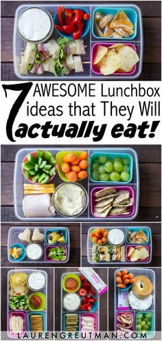 lunch box ideas that they will actually eat