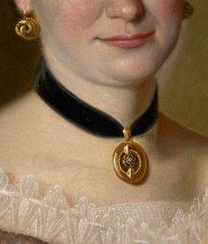 1700s Jewelry, Shrimply The Best, Portrait Jewelry, Victorian Accessories, Victorian Paintings, Detailed Jewelry, Elegant Art