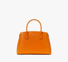 Add instant style to your in-office days with this sophisticated leather satchel. | Kate Spade Serena Satchel, Turmeric Root Classic Orange Top Handle Satchel, Orange Office Satchel With Detachable Strap, Kate Spade Satchel For Workwear, Chic Orange Leather Satchel, Formal Orange Satchel With Detachable Strap, Kate Spade Workwear Satchel With Top Carry Handle, Kate Spade Satchel For Work With Top Carry Handle, Modern Kate Spade Satchel For Work, Classic Kate Spade Office Satchel