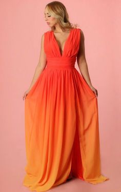 Giselle Maxi Dress - Foxy And Beautiful Orange Sleeveless Maxi Dress For Party, Sleeveless Orange Prom Dress, Orange Sleeveless Maxi Dress For Evening, Sleeveless Orange Maxi Dress For Evening, Backless Maxi Dress With Back Zipper, Sleeveless Maxi Dress For Prom, Sleeveless Orange Evening Dress, Sleeveless Vacation Dress With Back Zipper, Sleeveless Dress With Back Zipper For Vacation