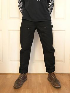 Custom Tailored Carhartt Double Front Work Pants Tapered Leg Work Pants With Hip Pockets For Streetwear, Cotton Work Pants For Streetwear, Relaxed Fit Work Pants With Belt Loops For Streetwear, Cotton Cargo Pants For Streetwear With Standard Cut Leg, Cotton Cargo Pants For Streetwear, Streetwear Work Pants With Belt Loops And Tapered Leg, Streetwear Pants With Belt Loops And Standard Cut Leg, Streetwear Tapered Leg Work Pants With Belt Loops, Tapered Leg Work Pants With Belt Loops For Streetwear