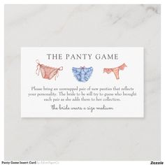 the party game with two bras on it's front and back side, in blue