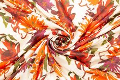 This stunning silk charmeuse from Italy is perfect for dresses, skirts, pants, and shirting! Summer Silk Scarf With Satin Finish, Bohemian Satin Silk Scarf For Summer, Silk Scarf For Spring Party, Silk Scarf For Party In Spring, Spring Silk Scarf With Satin Finish, Spring Satin Silk Scarf With Satin Finish, Silk Charmeuse, Be Perfect, Abstract Artwork