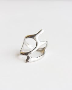 Unique Everyday Open Ring, Trendy Silver Wide Band Ring As Gift, Unique Everyday Rings With Open Band, Unique Open Band Rings For Everyday, Unique Everyday Open Band Rings, Nickel-free Unique Rings For Everyday, Unique Nickel-free Everyday Rings, Unique Everyday Metal Rings, Unique Open Midi Rings For Everyday