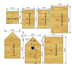 wooden birdhouse plans and measurements