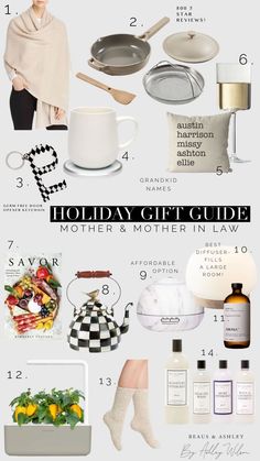 the holiday gift guide for mother and mother's day