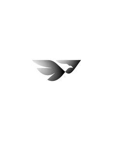 an image of a black and white bird logo