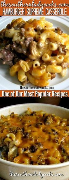 two pictures showing different types of food in the same bowl and one with cheese on top