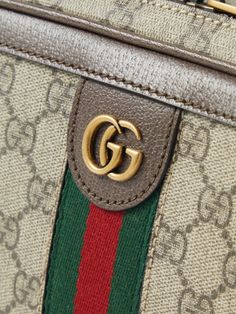 Gucci's 'Ophidia' bags have been a fan favourite ever since their debut in 2018. This version is crafted from coated-canvas that's printed with the brand's 'GG' monogram and trimmed with leather and signature webbing. It's fitted with an internal pocket for small items and an adjustable shoulder strap, so you can carry it cross-body. Shoulder Bag For Men, Gucci Collection, Brown Leather Top, Gucci Ophidia, Gg Monogram, Brown Coat, Gucci Accessories, Canvas Shoulder Bag, Mr Porter