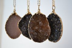 Etsy listing at https://www.etsy.com/listing/201663974/druzy-love-24kt-gold-electroformed Gold Pendant Crystal Necklace For Gift, Gold Gemstone Necklace For Birthday Gift, Gold Crystal Necklaces With Natural Stones As Gift, Unique Gold Round Crystal Necklace, Unique Gold Crystal Necklace, Personalized Gold Crystal Necklace Spiritual Style, Personalized Gold Crystal Necklaces For Spiritual Use, Party Necklaces With Natural Stones In Gold, Gold Necklaces With Natural Stones As Gifts