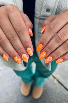 Western Nails, Fall Nail Ideas, Boho Nails, August Nails, Seasonal Nails, Cute Gel Nails, Thanksgiving Nails, Nail Patterns