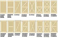 how to build a sliding door with wood slats for the front and side doors