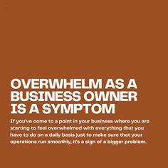 Here’s your diagnosis 👇🏽🩺 If you’ve come to a point in your business where you are starting to feel overwhelmed with everything that you have to do on a daily basis just to make sure that your operations run smoothly, it’s a sign of a bigger problem. Being overwhelmed is often a symptom of inefficiencies in your systems and processes. Since there is no set structure in place for your operations to run smoothly, this has left room for chaos and missed opportunities within your business. As ... Missed Opportunities, First Business, Financially Free, Stuck In A Rut, Things I Learned, To Start A Business, Start A Business