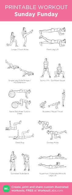 the printable workout plan for women