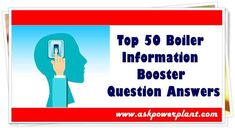 the top 50 boiler information booster question answers are in front of a woman's head