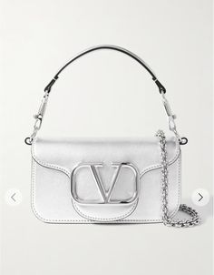 Silver Valentino Bag, Shuffle Outfit, Valentino Collection, Silver Bag, Aesthetic Bags