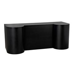 a black shelf sitting on top of a white wall