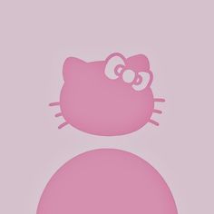 an image of a hello kitty wallpaper on a pink background with the word hello kitty above it