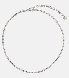 18kt white gold choker with diamonds in white - Shay Jewelry | Mytheresa Shay Jewelry, Choker Designs, Basic Jewelry, Gold Choker, Pave Setting, White Diamonds, Color Names, White Gold Diamonds, Diamond White