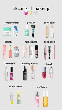 #cleangirl #cleangirlaesthetic #makeup #makeupoftheday #makeupgoals Makeup Moisturizer, Boho Makeup, Makeup Cantik, Clean Girl Makeup, Resep Diet