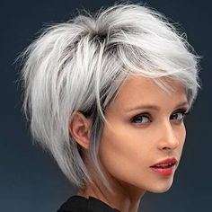 Κούρεμα Bob, Short White Hair, Messy Short Hair, Choppy Hair, Edgy Short Hair, Short Hair Haircuts, Short Hair With Layers, Short Hair Cuts For Women