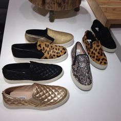 ECENTRCQ: STEVE MADDEN Shoes List, Leopard Painting, Black Slip On Sneakers, Tenis Vans, Sporty Shoes, Leopard Sneakers, Flat Heel Boots, Black Slip On, Office Shoes