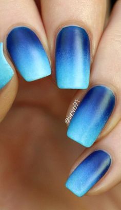 Neon Blue Ombre Nails, Blue Ombre Dip Nails, Degrade Nails Ombre, Summer Ombre Dip Nails, Colourful Ombre Nails, Mermaid Ombre Nails, Ombré Blue Nails, Blue Nail Designs Short, Turquoise Blue Nails