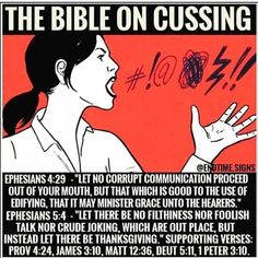 the bible on cushing poster with an image of a woman yelling into her hand